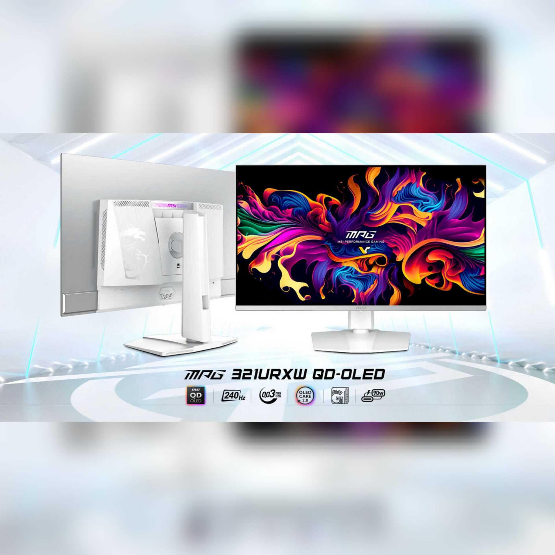 مانیتور جدید MSI | ترکیبی از طراحی سفید و فناوری پیشرفته QD-OLED