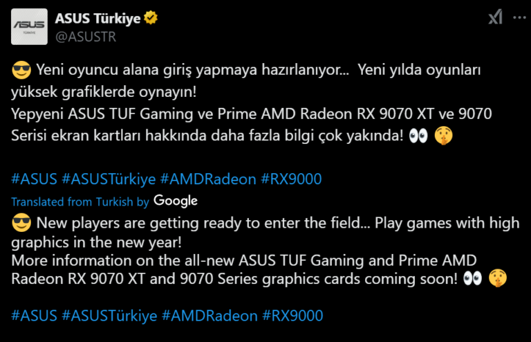 ASUS Radeon RX 9070